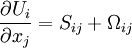 
\frac{\partial U_{i}}{\partial x_{j} } = S_{ij} + \Omega_{ij}
