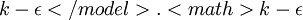 k-\epsilon</model>. <math>k-\epsilon